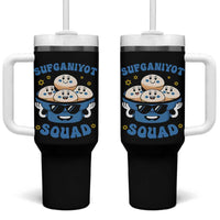 Hanukkah Sufganiyot Squad Tumbler With Handle Funny Jelly Donut Jewish Gift - Wonder Print Shop
