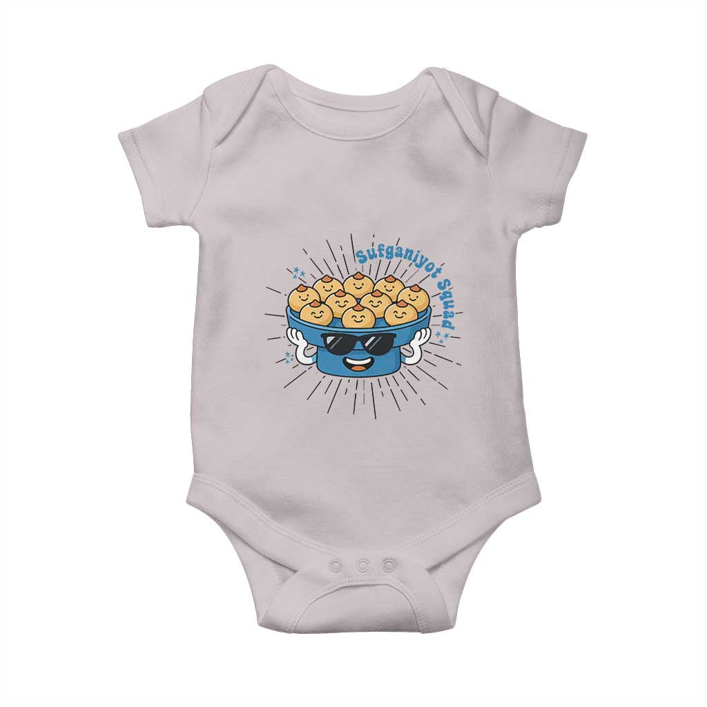 Funny Hanukkah Sufganiyah Jelly Donut Squad Gift Baby Onesie - Wonder Print Shop