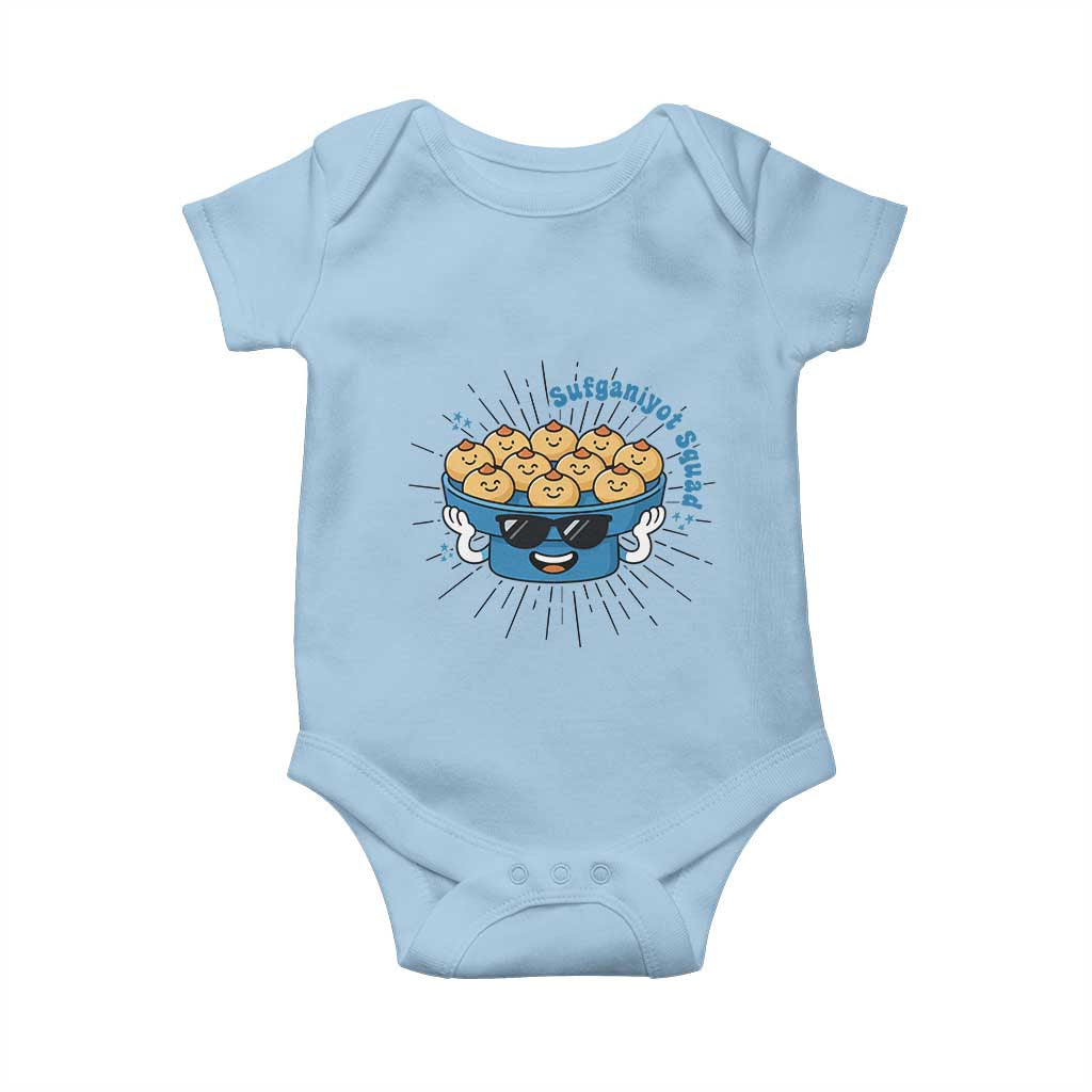 Funny Hanukkah Sufganiyah Jelly Donut Squad Gift Baby Onesie - Wonder Print Shop