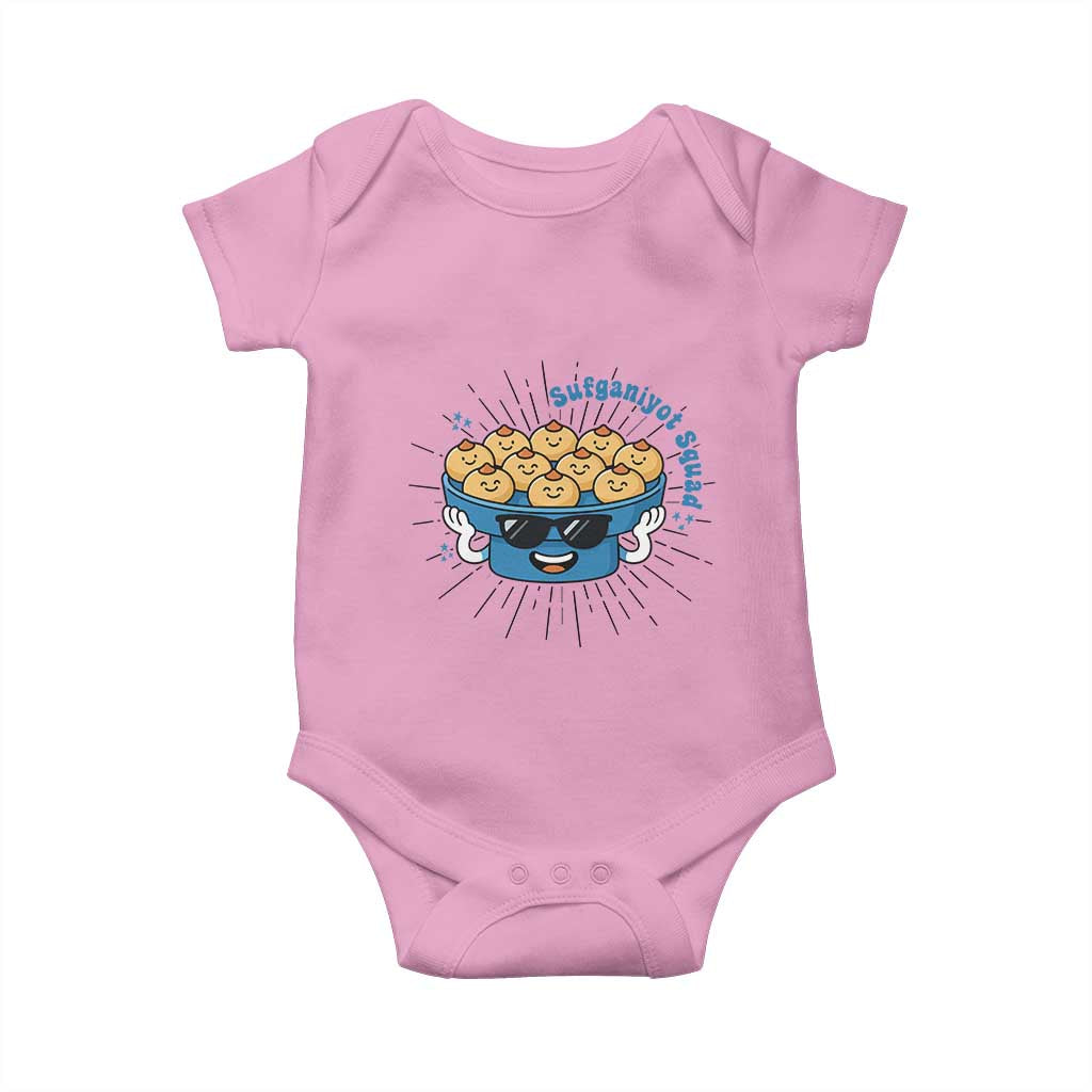 Funny Hanukkah Sufganiyah Jelly Donut Squad Gift Baby Onesie - Wonder Print Shop