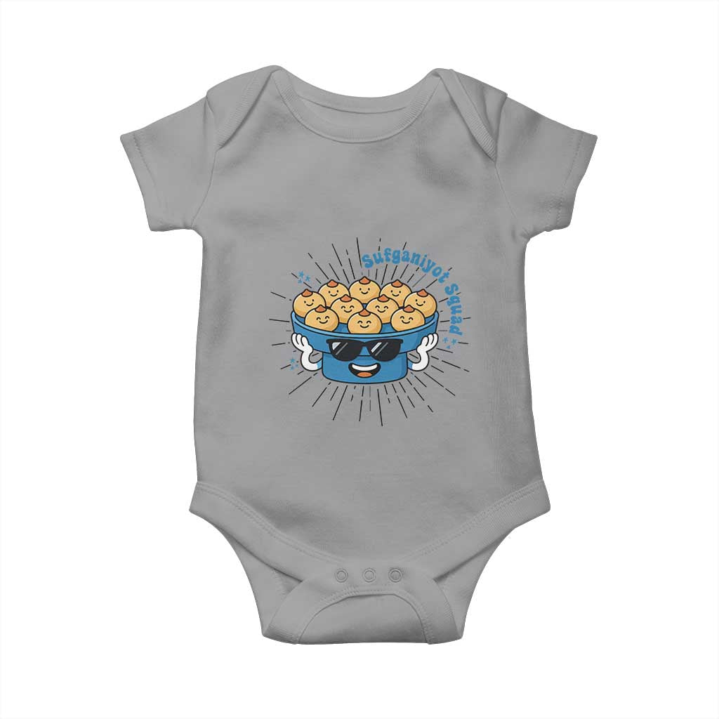 Funny Hanukkah Sufganiyah Jelly Donut Squad Gift Baby Onesie - Wonder Print Shop
