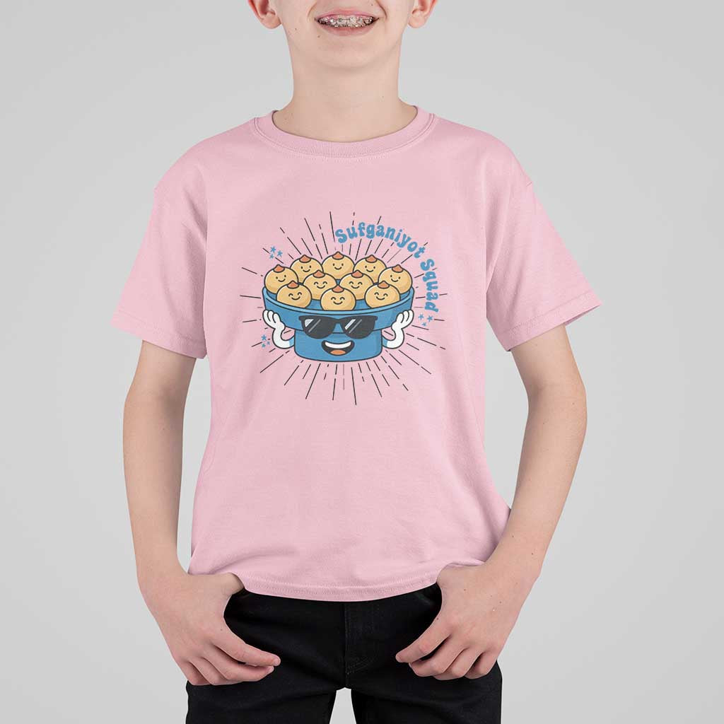Funny Hanukkah Sufganiyah Jelly Donut Squad Gift T Shirt For Kid - Wonder Print Shop
