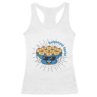Funny Hanukkah Sufganiyah Jelly Donut Squad Gift Racerback Tank Top - Wonder Print Shop