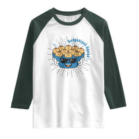 Funny Hanukkah Sufganiyah Jelly Donut Squad Gift Raglan Shirt - Wonder Print Shop