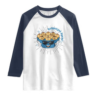 Funny Hanukkah Sufganiyah Jelly Donut Squad Gift Raglan Shirt - Wonder Print Shop