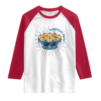 Funny Hanukkah Sufganiyah Jelly Donut Squad Gift Raglan Shirt - Wonder Print Shop