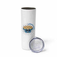Funny Hanukkah Sufganiyah Jelly Donut Squad Gift Skinny Tumbler - Wonder Print Shop