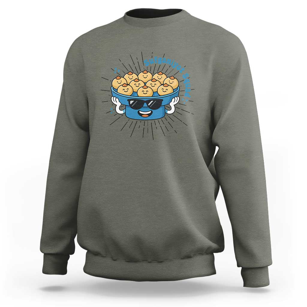 Funny Hanukkah Sufganiyah Jelly Donut Squad Gift Sweatshirt - Wonder Print Shop