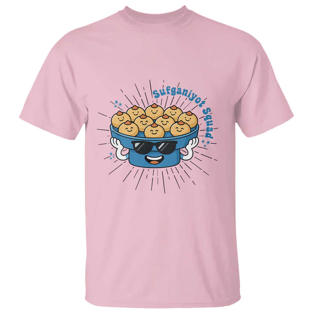 Funny Hanukkah Sufganiyah Jelly Donut Squad Gift T Shirt - Wonder Print Shop