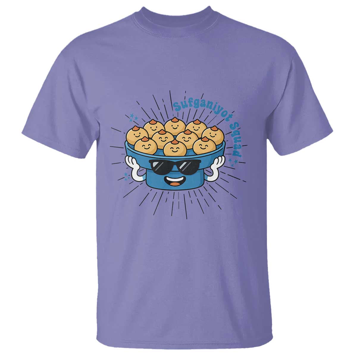 Funny Hanukkah Sufganiyah Jelly Donut Squad Gift T Shirt - Wonder Print Shop
