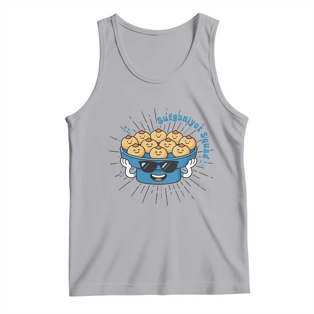 Funny Hanukkah Sufganiyah Jelly Donut Squad Gift Tank Top - Wonder Print Shop