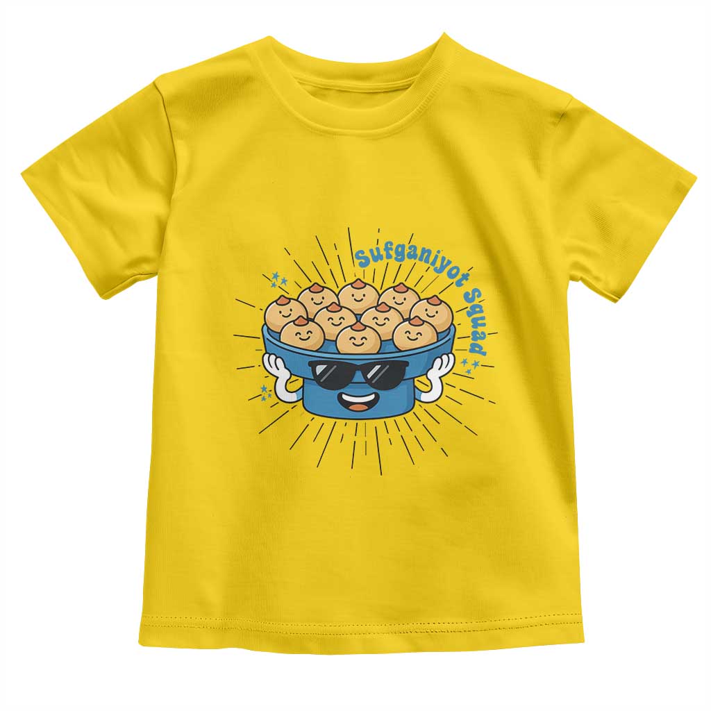Funny Hanukkah Sufganiyah Jelly Donut Squad Gift Toddler T Shirt - Wonder Print Shop
