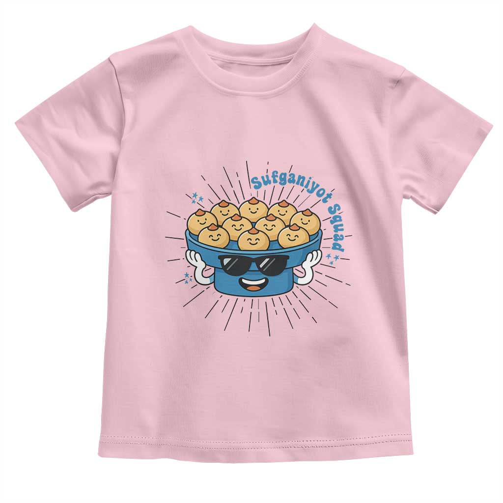 Funny Hanukkah Sufganiyah Jelly Donut Squad Gift Toddler T Shirt - Wonder Print Shop