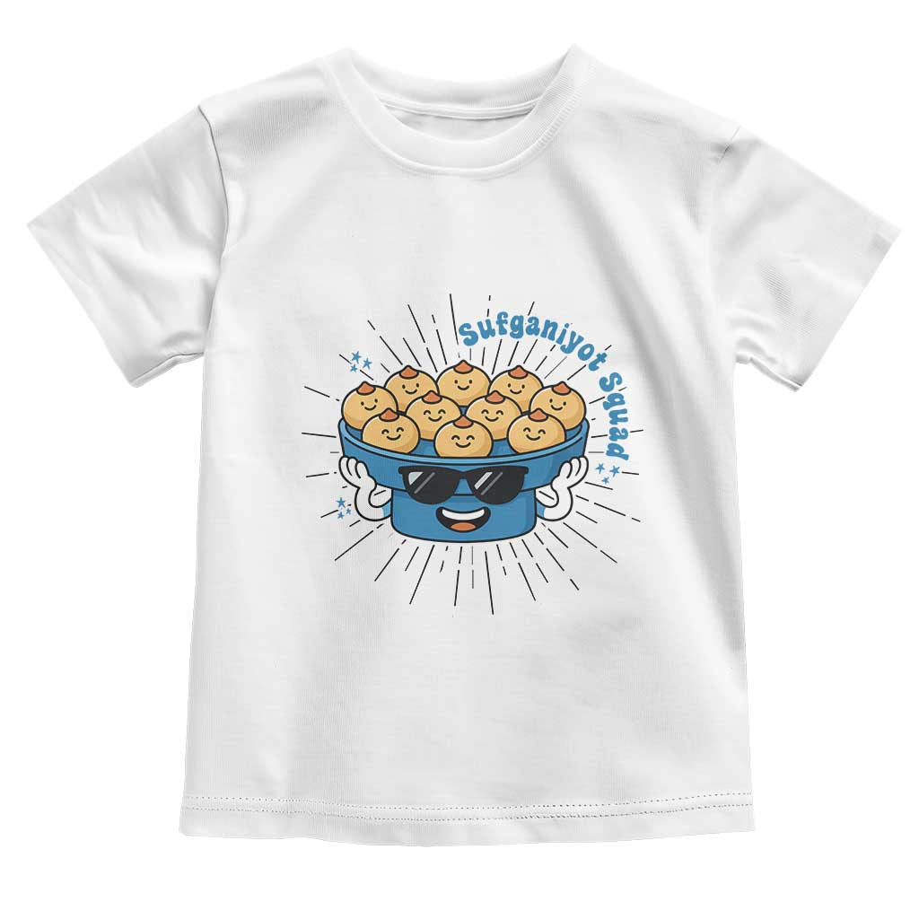 Funny Hanukkah Sufganiyah Jelly Donut Squad Gift Toddler T Shirt - Wonder Print Shop