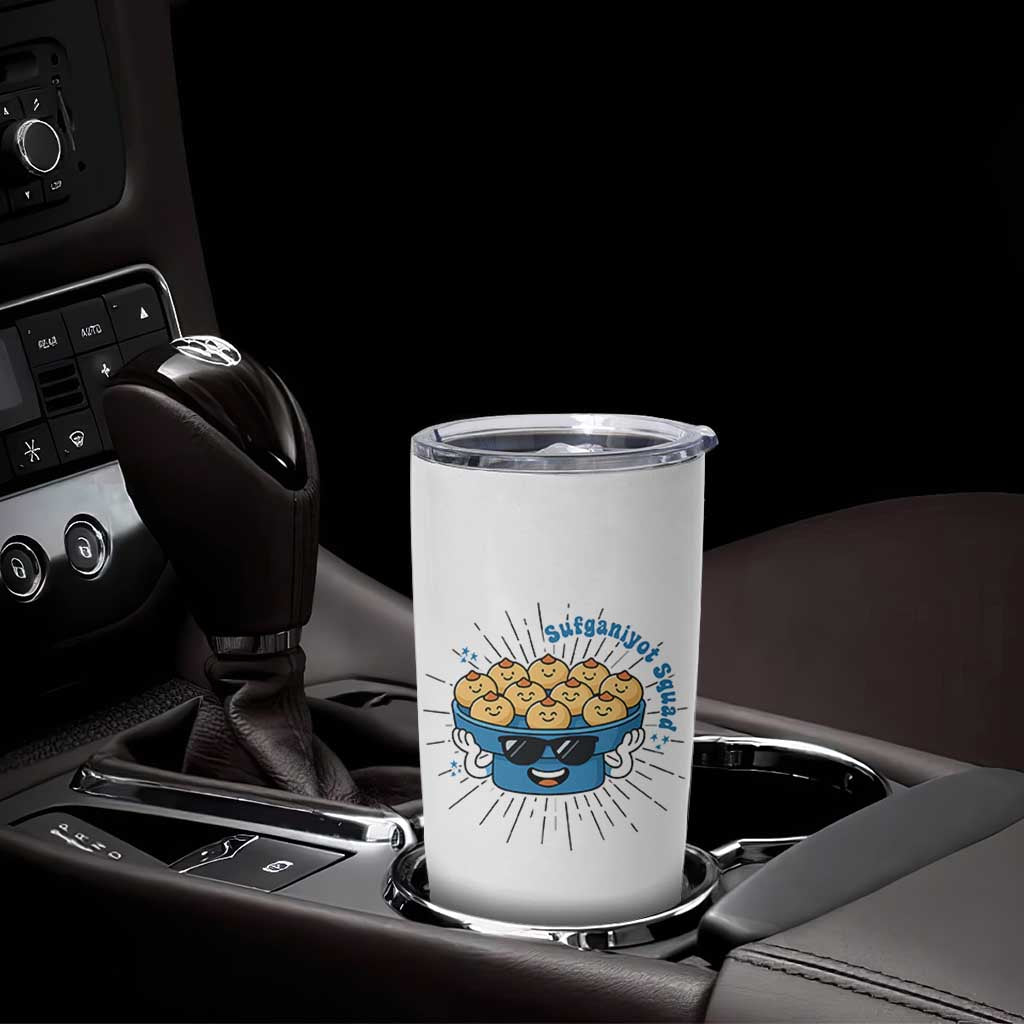 Funny Hanukkah Sufganiyah Jelly Donut Squad Gift Tumbler Cup - Wonder Print Shop