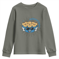 Funny Hanukkah Sufganiyah Jelly Donut Squad Gift Youth Sweatshirt - Wonder Print Shop