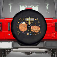 Hanukkah Sufganiyah And Latke Lifting Menorah Spare Tire Cover Funny Holiday Gift - Wonder Print Shop