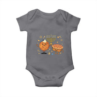 Hanukkah Sufganiyah And Latke Lifting Menorah Baby Onesie Funny Holiday Gift - Wonder Print Shop