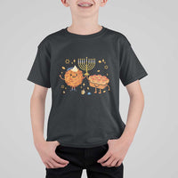 Hanukkah Sufganiyah And Latke Lifting Menorah T Shirt For Kid Funny Holiday Gift - Wonder Print Shop