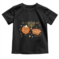 Hanukkah Sufganiyah And Latke Lifting Menorah Toddler T Shirt Funny Holiday Gift - Wonder Print Shop