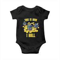 Funny Hanukkah Dreidel Baby Onesie This Is How I Roll Gift - Wonder Print Shop