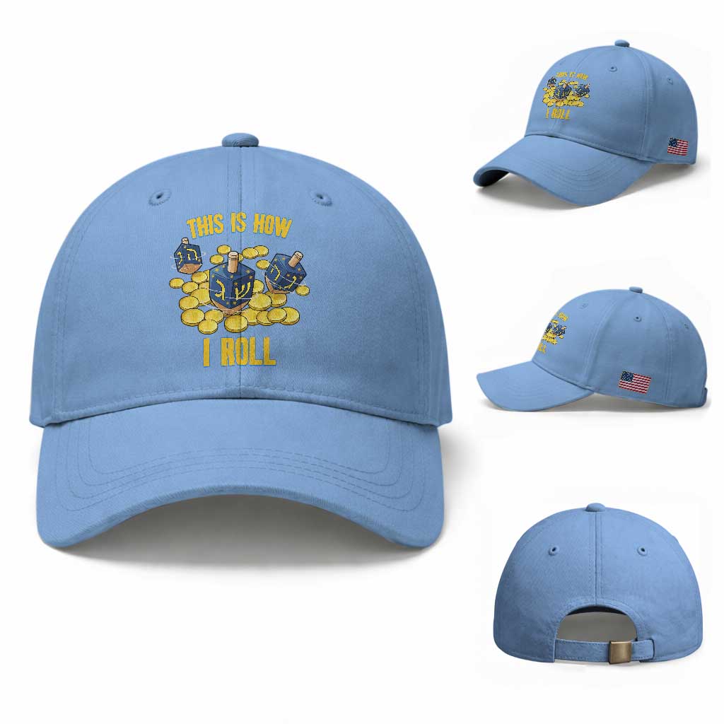 Funny Hanukkah Dreidel Baseball Cap This Is How I Roll Gift
