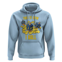Funny Hanukkah Dreidel Hoodie This Is How I Roll Gift - Wonder Print Shop