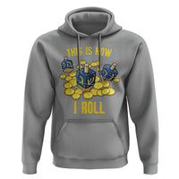 Funny Hanukkah Dreidel Hoodie This Is How I Roll Gift - Wonder Print Shop
