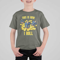 Funny Hanukkah Dreidel T Shirt For Kid This Is How I Roll Gift - Wonder Print Shop