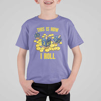 Funny Hanukkah Dreidel T Shirt For Kid This Is How I Roll Gift - Wonder Print Shop