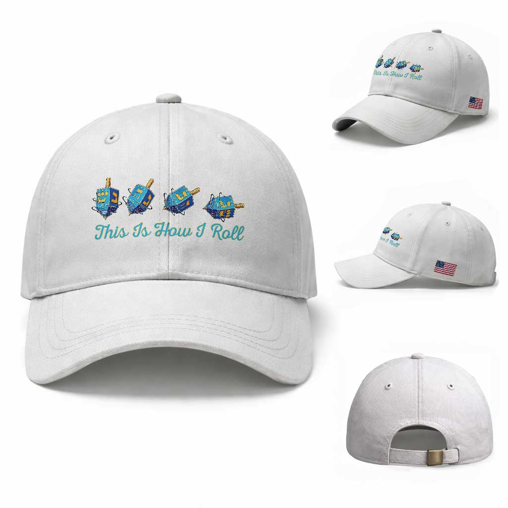 Hanukkah Dreidel Baseball Cap This Is How I Roll Jewish Holiday Gift