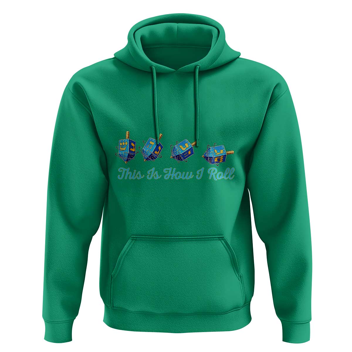 Hanukkah Dreidel Hoodie This Is How I Roll Jewish Holiday Gift - Wonder Print Shop
