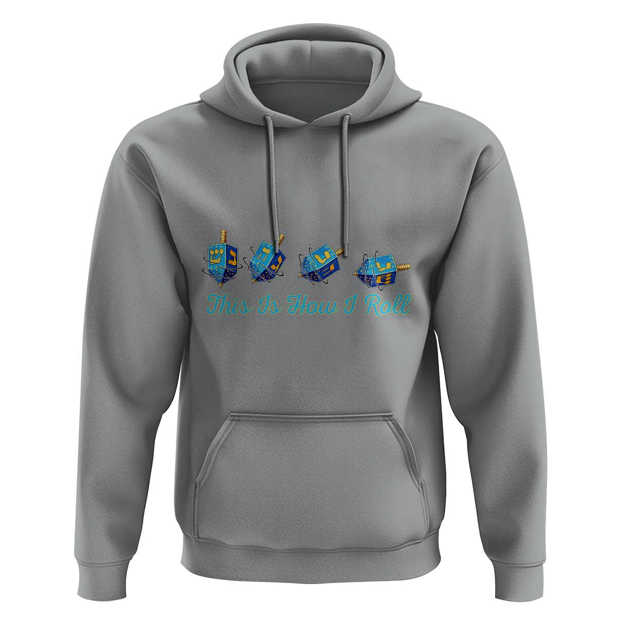 Hanukkah Dreidel Hoodie This Is How I Roll Jewish Holiday Gift - Wonder Print Shop