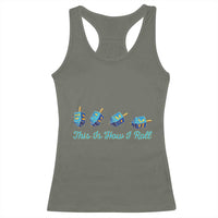 Hanukkah Dreidel Racerback Tank Top This Is How I Roll Jewish Holiday Gift - Wonder Print Shop
