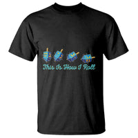 Hanukkah Dreidel T Shirt This Is How I Roll Jewish Holiday Gift - Wonder Print Shop