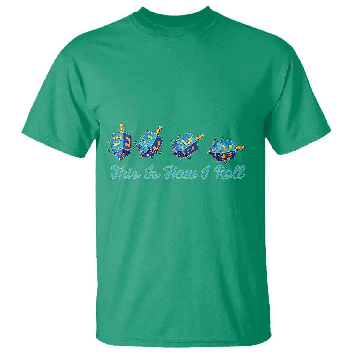 Hanukkah Dreidel T Shirt This Is How I Roll Jewish Holiday Gift - Wonder Print Shop