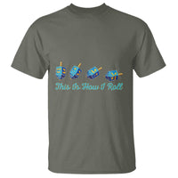 Hanukkah Dreidel T Shirt This Is How I Roll Jewish Holiday Gift - Wonder Print Shop