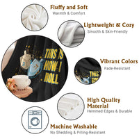 This Is How I Roll Throw Blanket Jewish Holiday Dreidel Gift - Wonder Print Shop