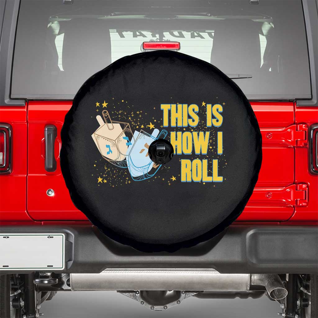 This Is How I Roll Spare Tire Cover Jewish Holiday Dreidel Gift - Wonder Print Shop