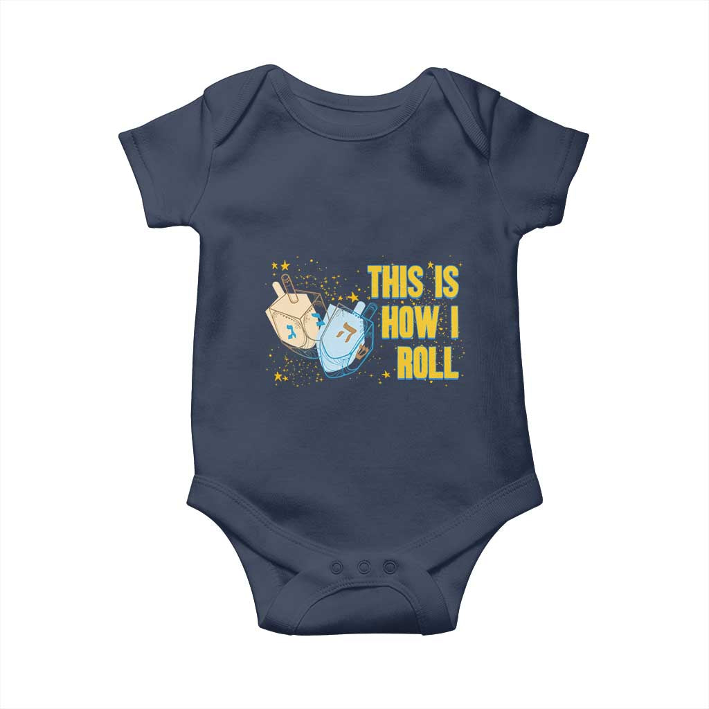 This Is How I Roll Baby Onesie Jewish Holiday Dreidel Gift - Wonder Print Shop