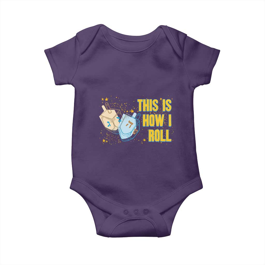 This Is How I Roll Baby Onesie Jewish Holiday Dreidel Gift - Wonder Print Shop