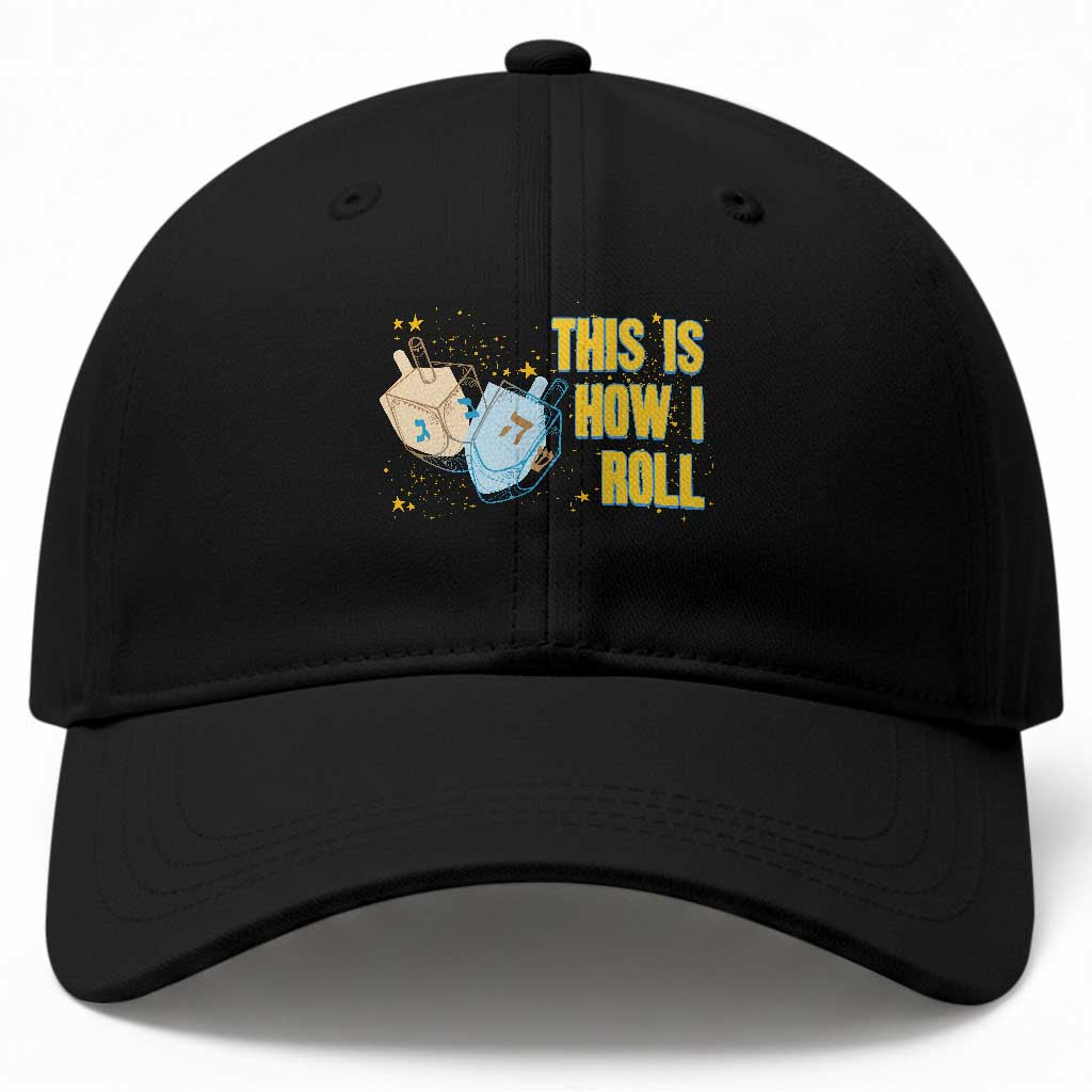 This Is How I Roll Baseball Cap Jewish Holiday Dreidel Gift