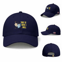 This Is How I Roll Baseball Cap Jewish Holiday Dreidel Gift