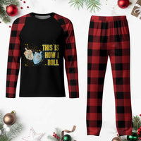 This Is How I Roll Plaid Pajama Set Jewish Holiday Dreidel Gift - Wonder Print Shop