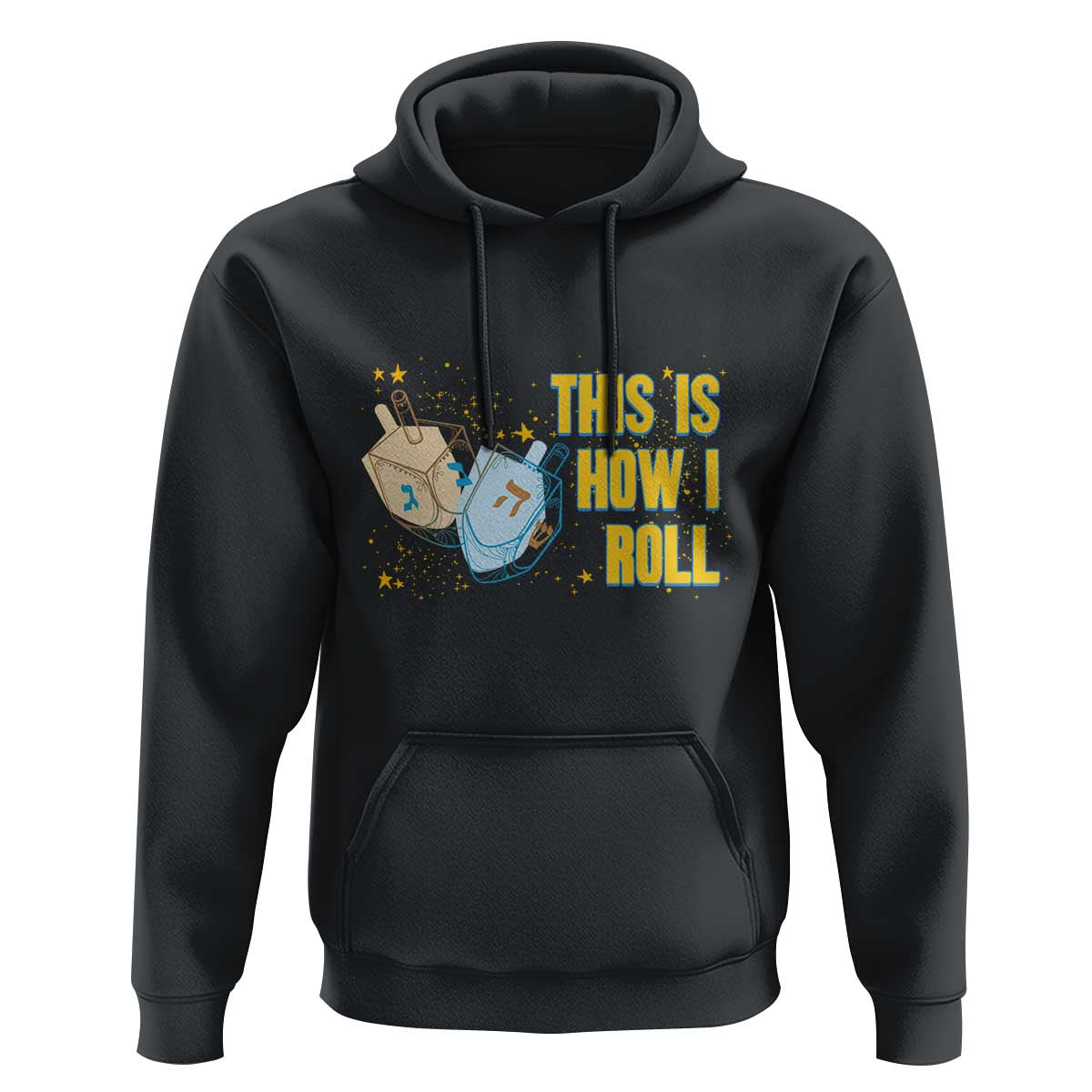 This Is How I Roll Hoodie Jewish Holiday Dreidel Gift - Wonder Print Shop