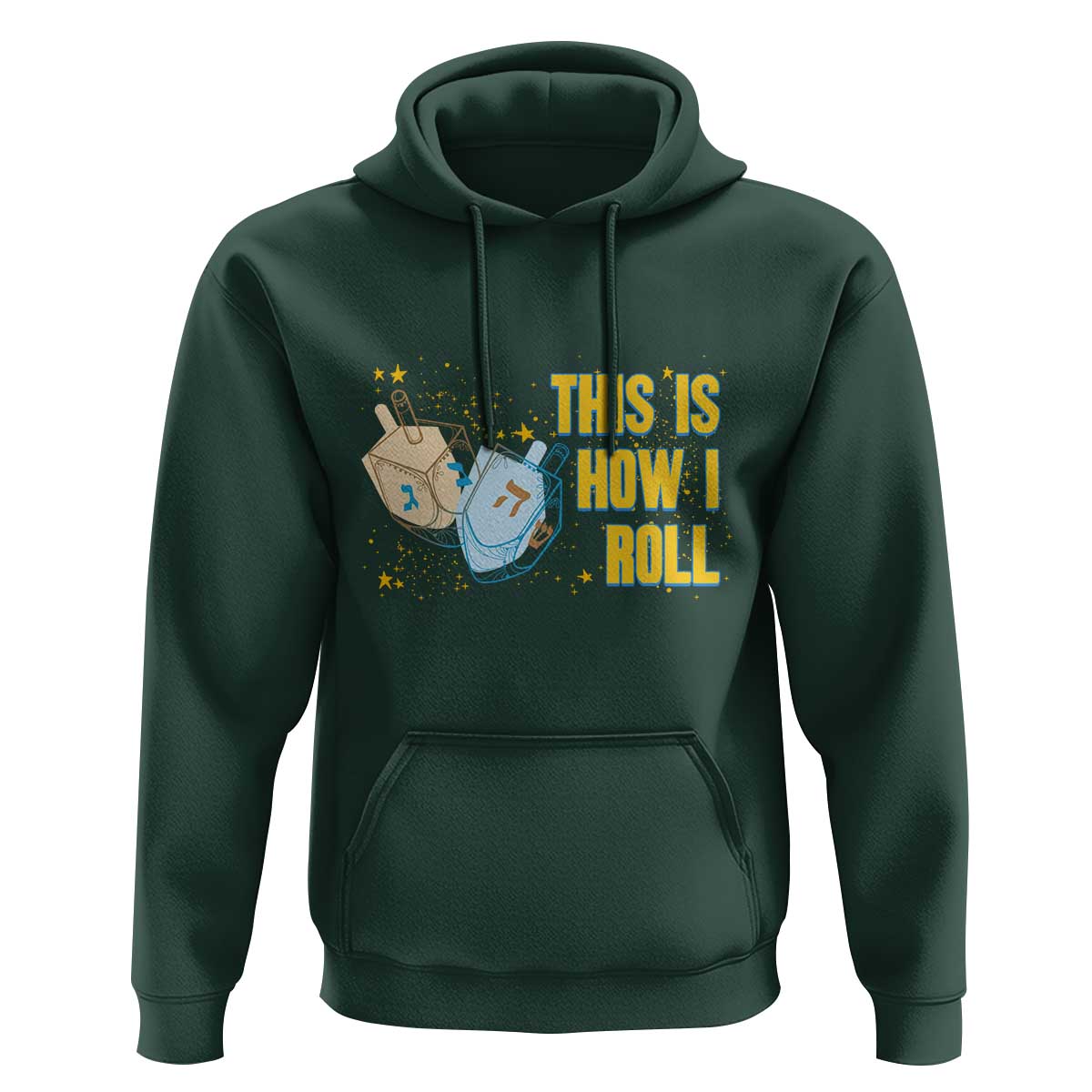 This Is How I Roll Hoodie Jewish Holiday Dreidel Gift - Wonder Print Shop