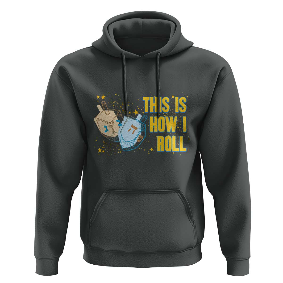 This Is How I Roll Hoodie Jewish Holiday Dreidel Gift - Wonder Print Shop