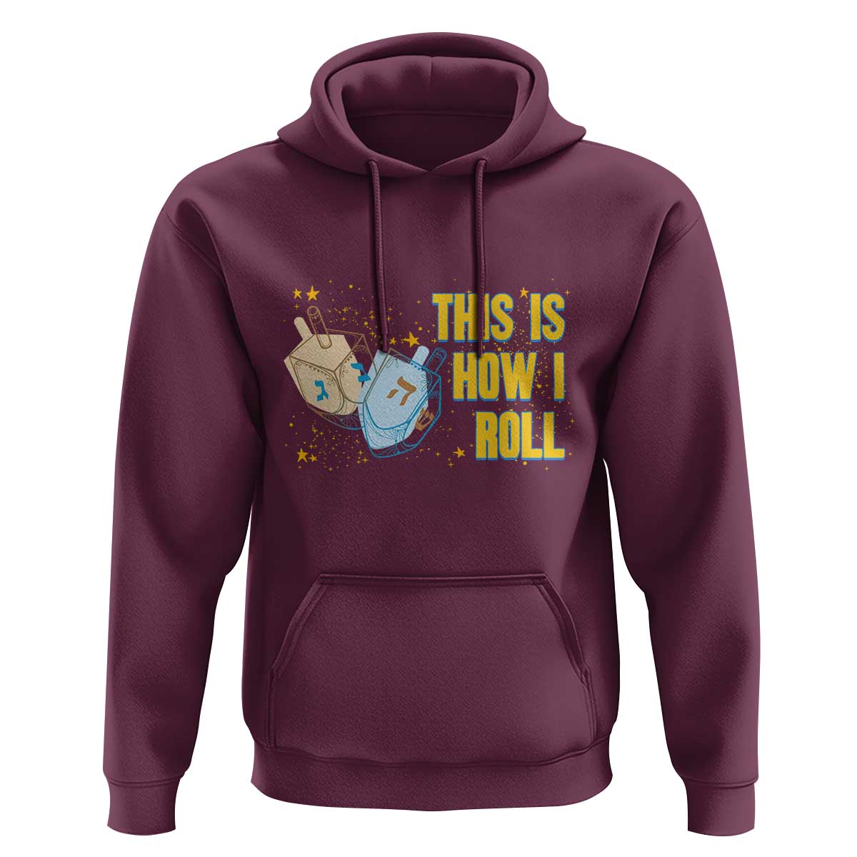 This Is How I Roll Hoodie Jewish Holiday Dreidel Gift - Wonder Print Shop
