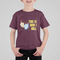 This Is How I Roll T Shirt For Kid Jewish Holiday Dreidel Gift - Wonder Print Shop