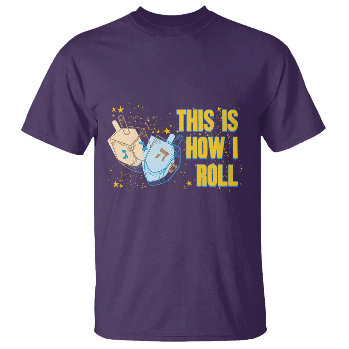 This Is How I Roll T Shirt Jewish Holiday Dreidel Gift - Wonder Print Shop